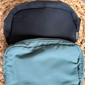 Apana Black and Green Belt Bags